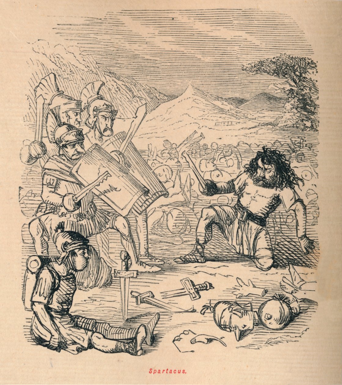 Spartaküs, 1852 by John Leech