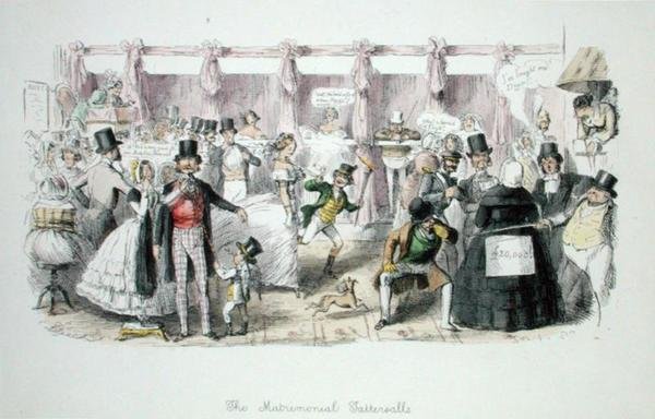Evlilik Tattersalls by John Leech