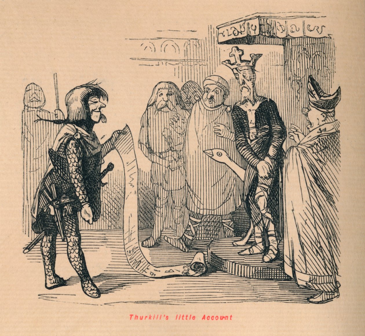 Thurkills küçük Hesap, c1860, c1860 by John Leech
