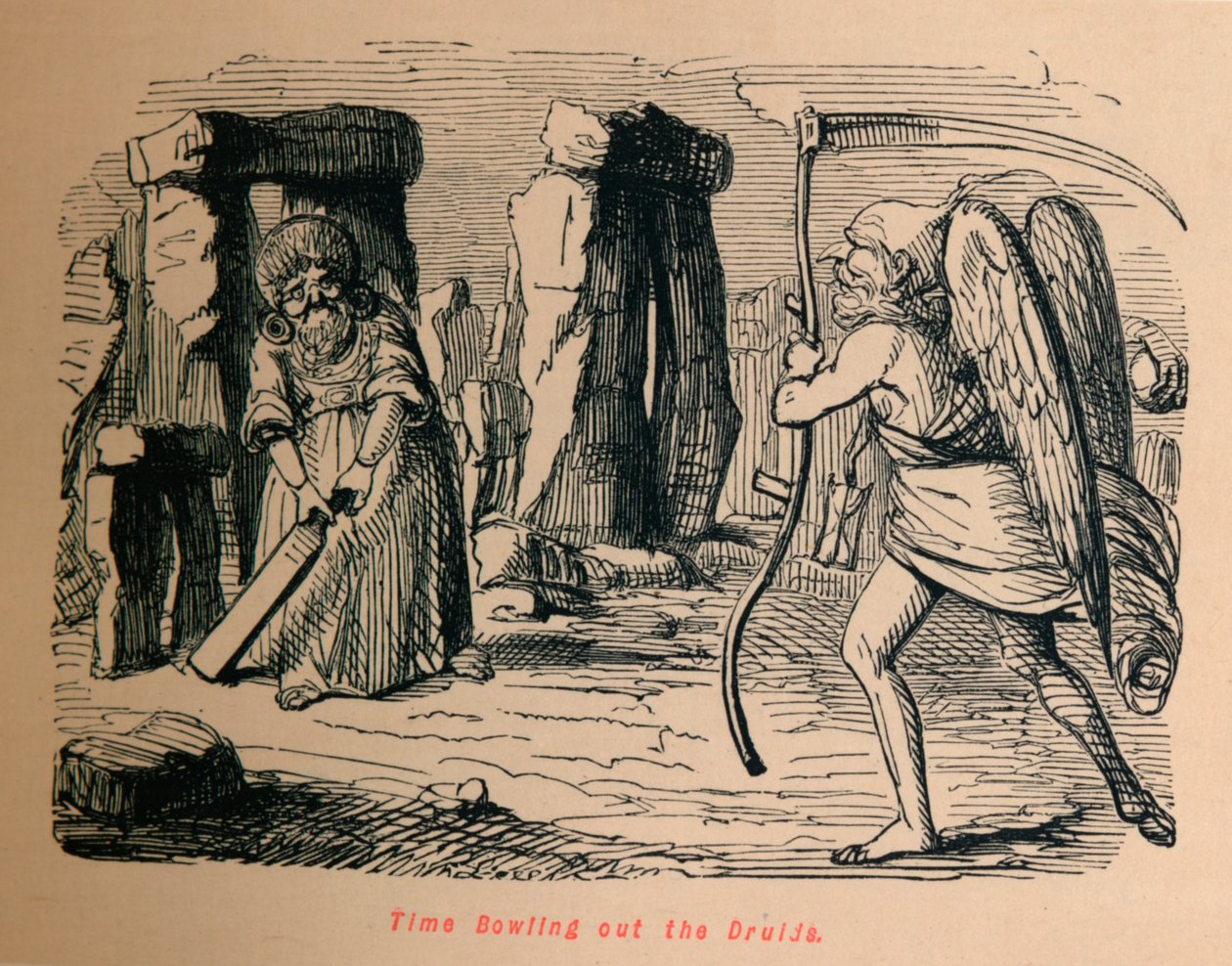 Druidlerde Bowling Zamanı, c1860, 1860 by John Leech
