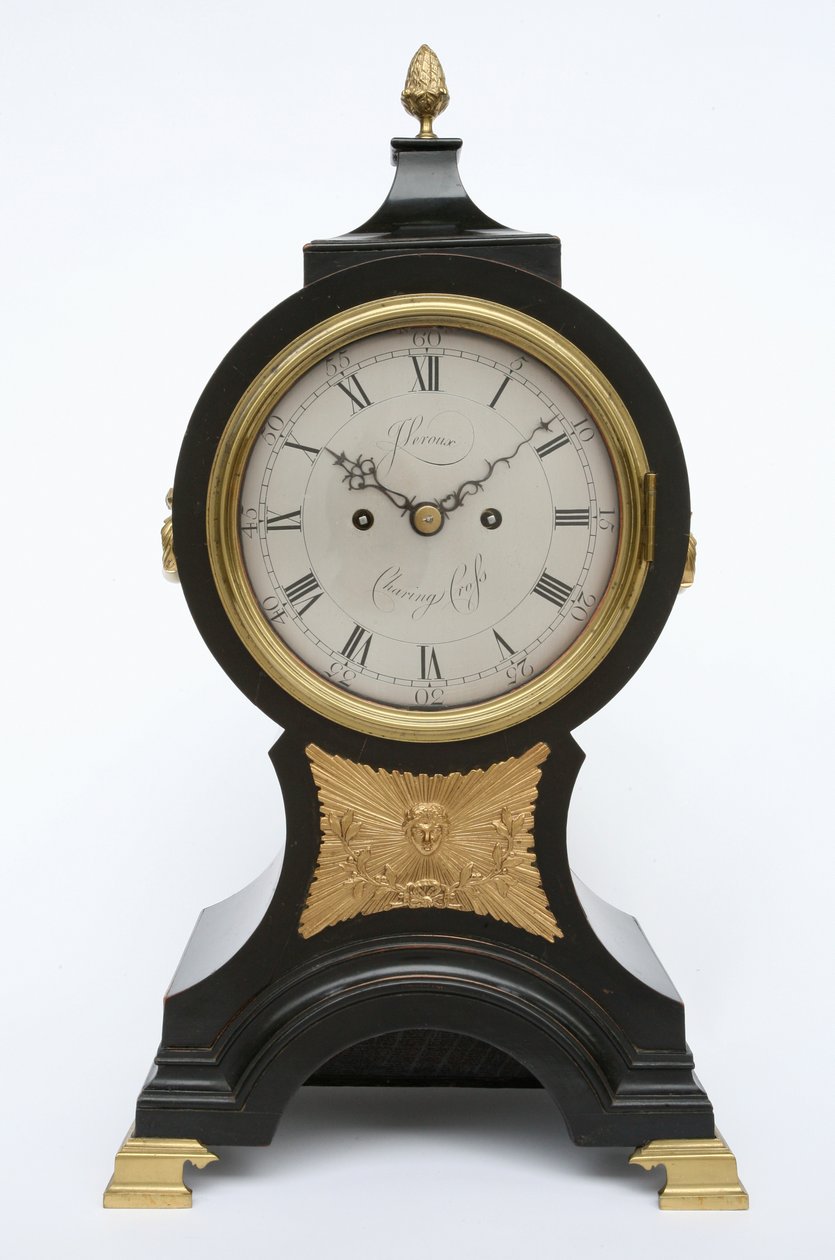 Balon Saat, c.1760 (pirinç ve abanoz ağacı) by John Leroux