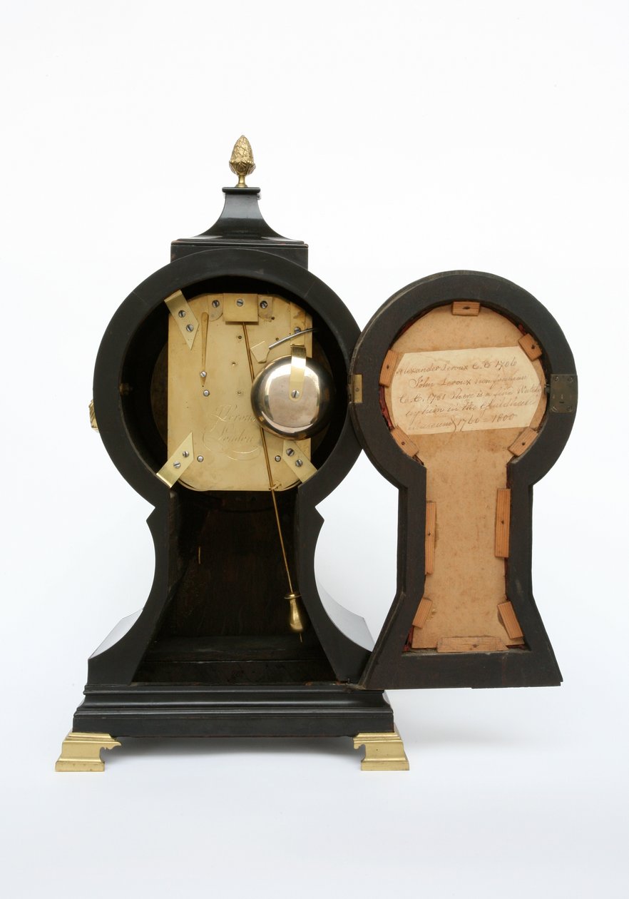 Balon Saat, c.1760 (pirinç ve abanoz ağacı) by John Leroux