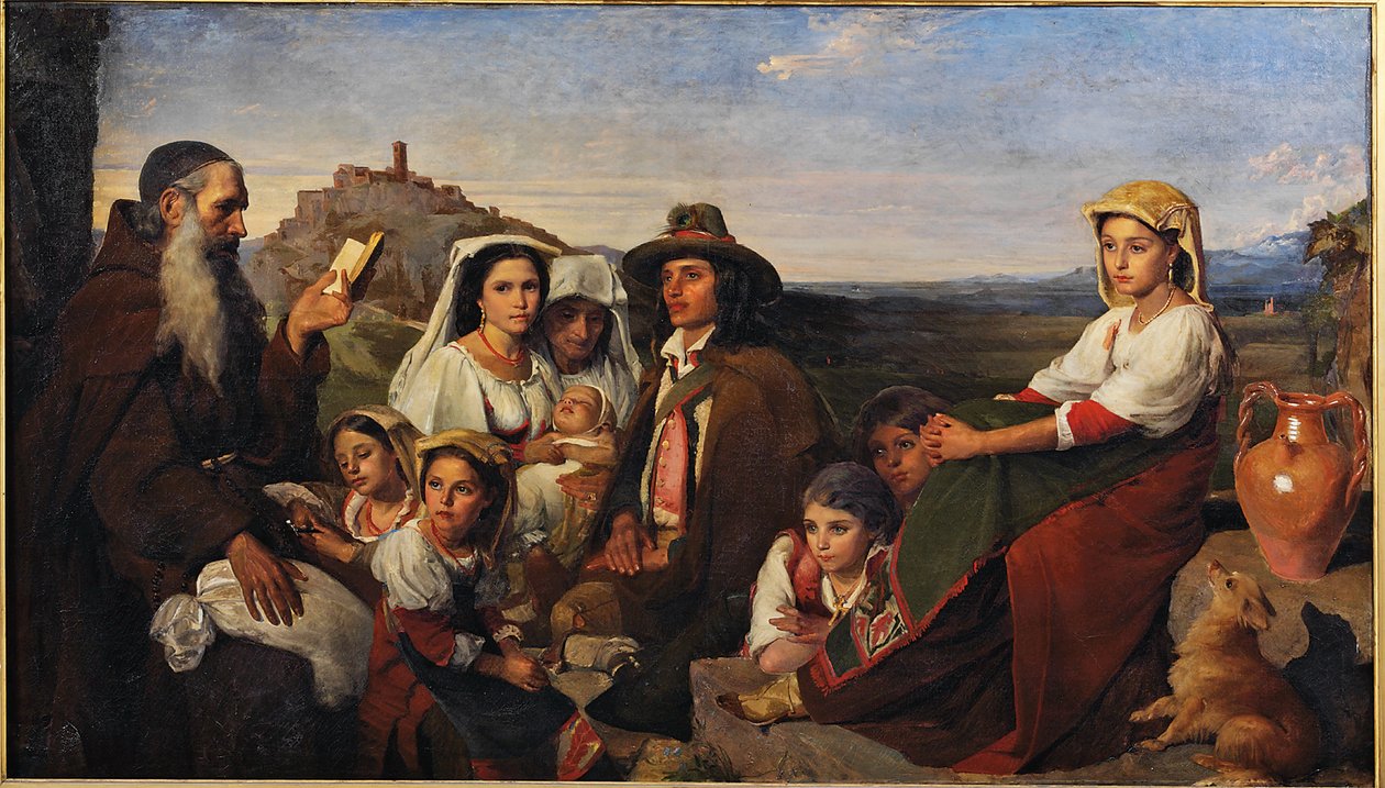 Bir Vaaz, Roma kampanyasında vaaz veren bir keşiş by John Leslie