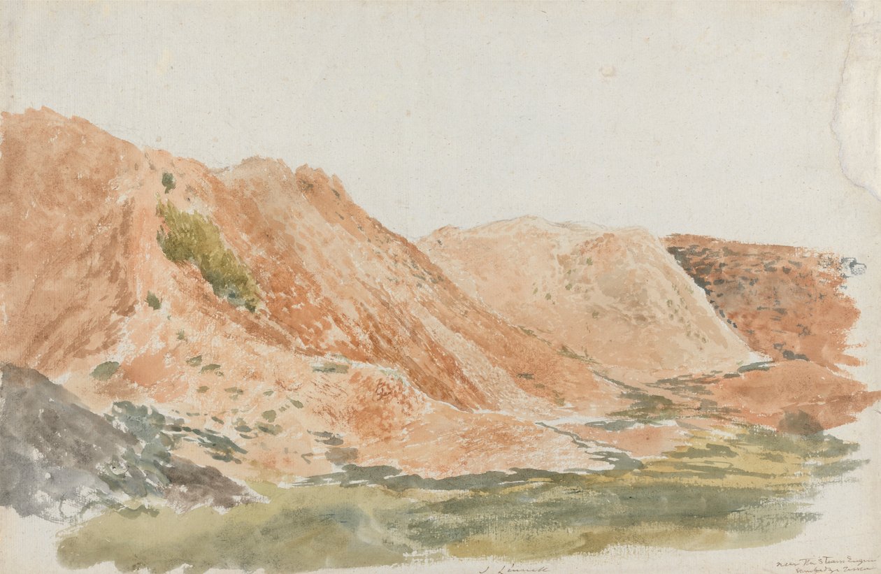 Ironbridge yakınlarındaki taş ocakları (Earthworks, Cambridge Terrace) by John Linnell