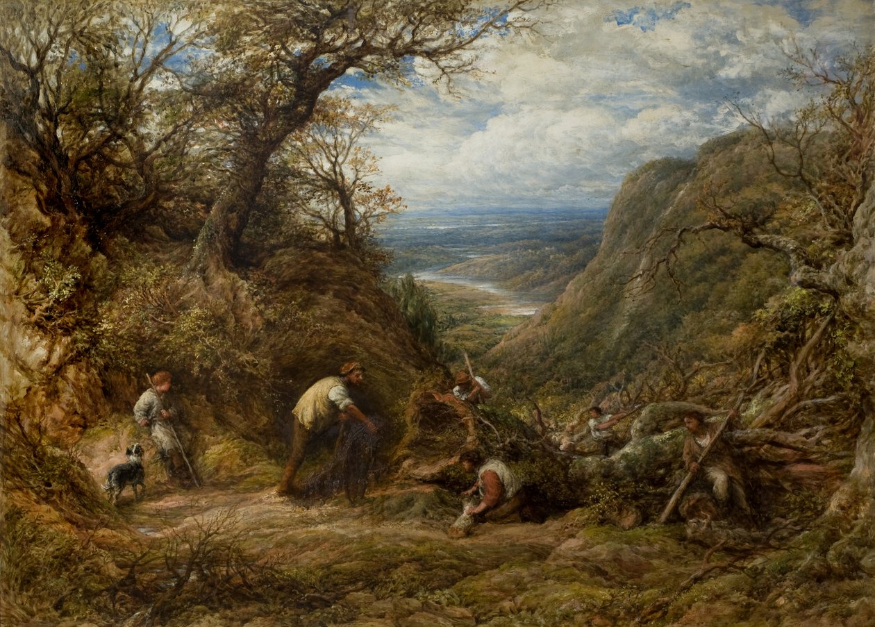 içi boş ağaç by John Linnell