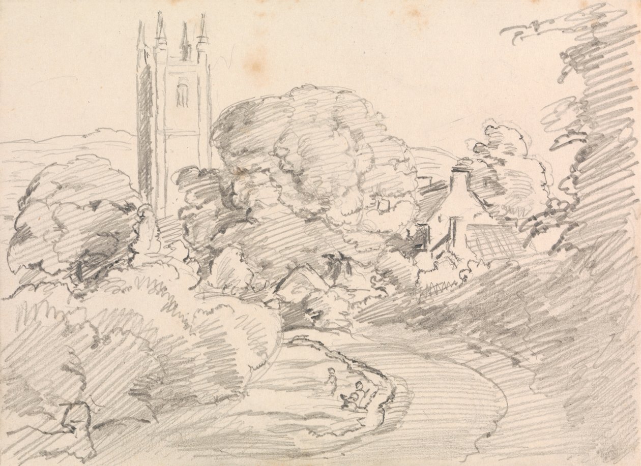 Widecombe Köyü by John Linnell