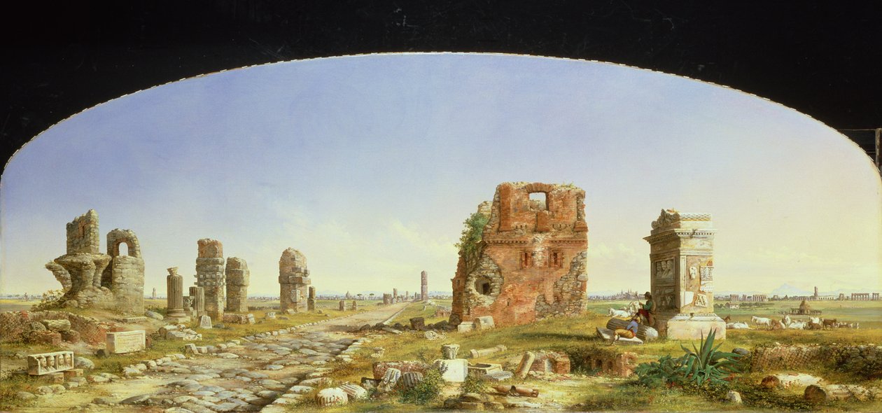 Appian Yolu, 1869 by John Linton Chapman