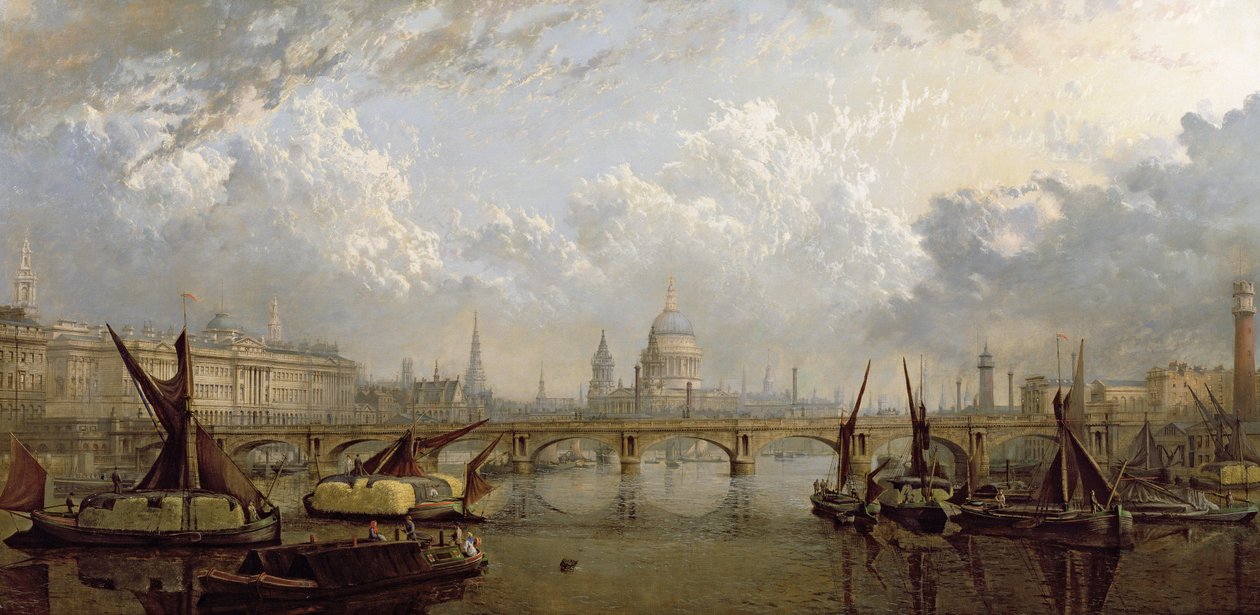 Londra manzarası (tuval üzerine yağlı boya) by John MacVicar Anderson