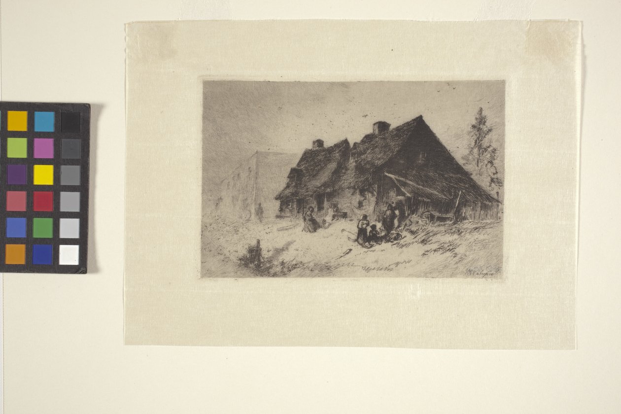 Negro'S Huts At Wilmington, NC (mürekkep, kalem, kurşun kalem) by John Mackie Falconer