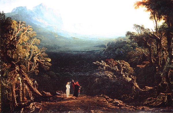 Edwin ve Angelina veya The Hermit (tuval üzerine yağlı boya) by John Martin