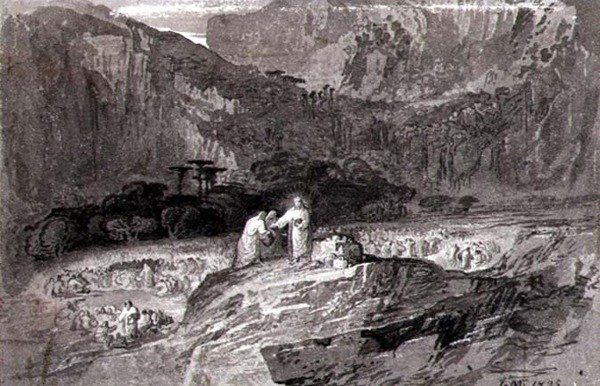Beş Bin kişiyi beslemek by John Martin
