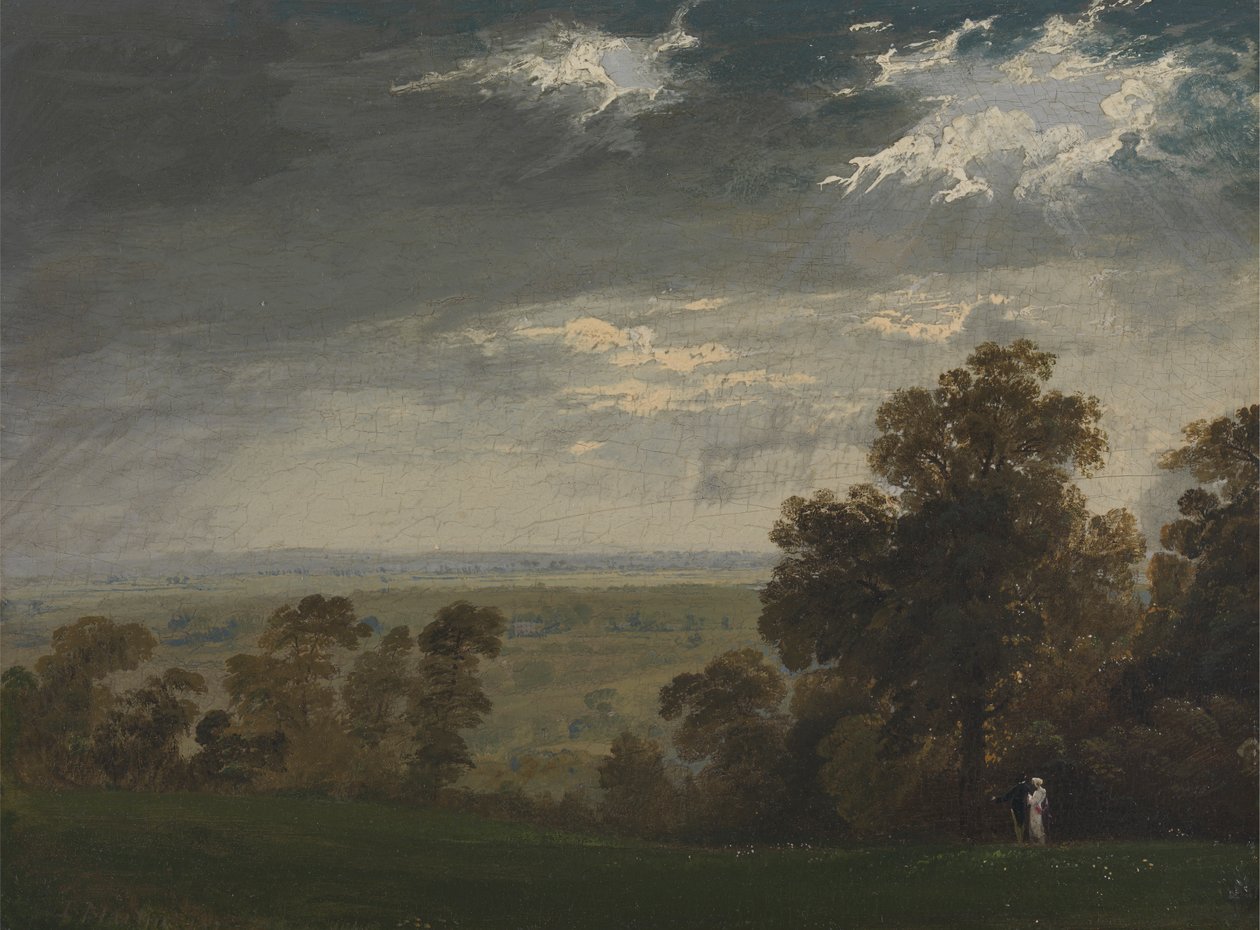 Manzara, Muhtemelen Wight Adası veya Richmond Tepesi by John Martin