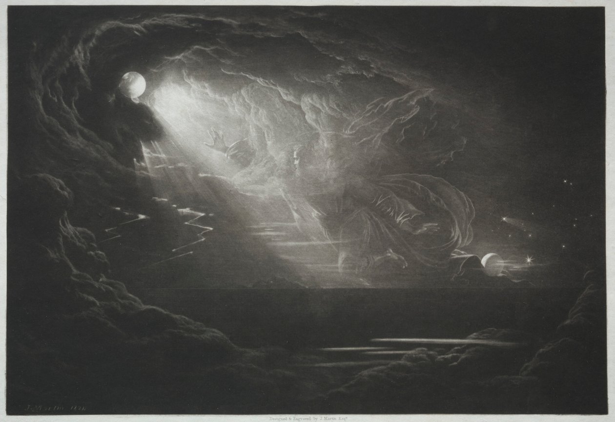 Kayıp Cennet: Işığın Yaratılışı, 1824. by John Martin