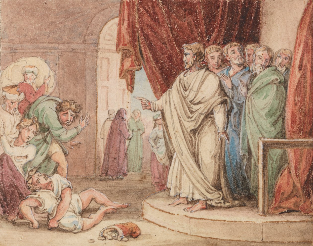 Ananias'ın Ölümü by John Martin