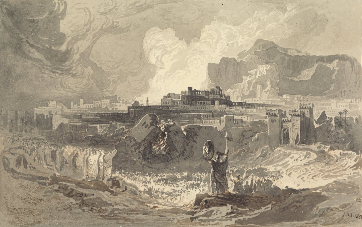 Eriha Duvarları by John Martin