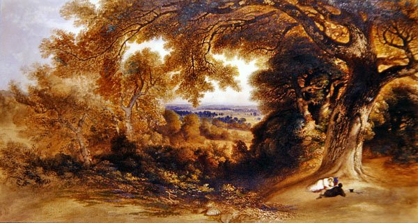 Pembroke Lodge, Richmond Park Yakınında Görünüm by John Martin