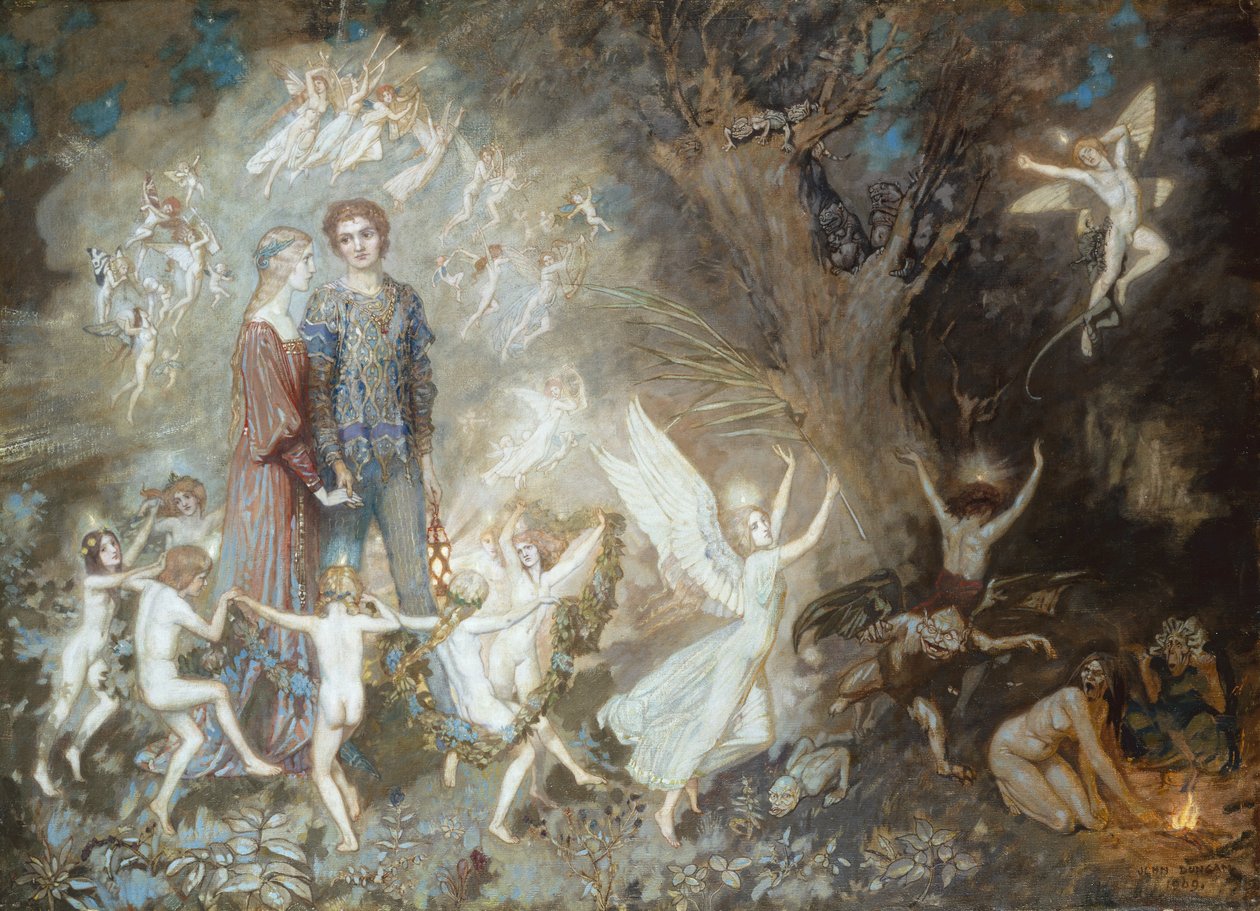 Cadı Ormanında Jorinde ve Joringel by John Duncan
