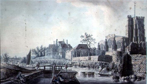 All Saints Kilisesi ve Başpiskoposlar Sarayı, Maidstone by John Melchior Barralet