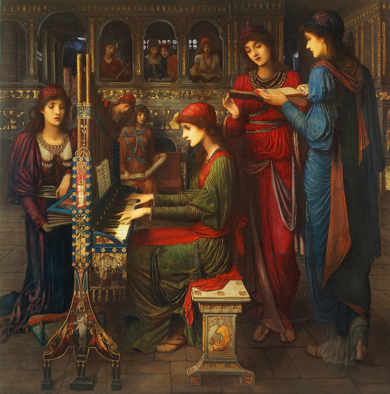 Evensong, Aziz Cecilia by John Melhuish Strudwick