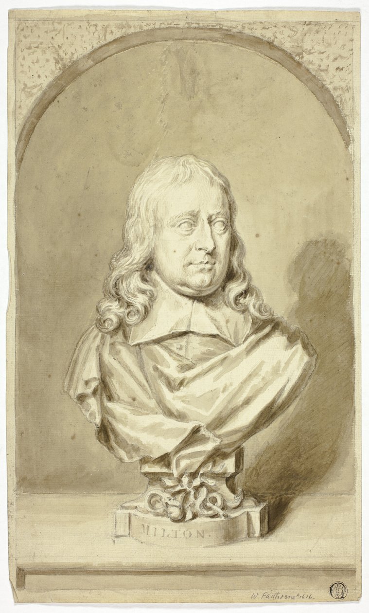 Milton büstü by John Michael Rysbrack