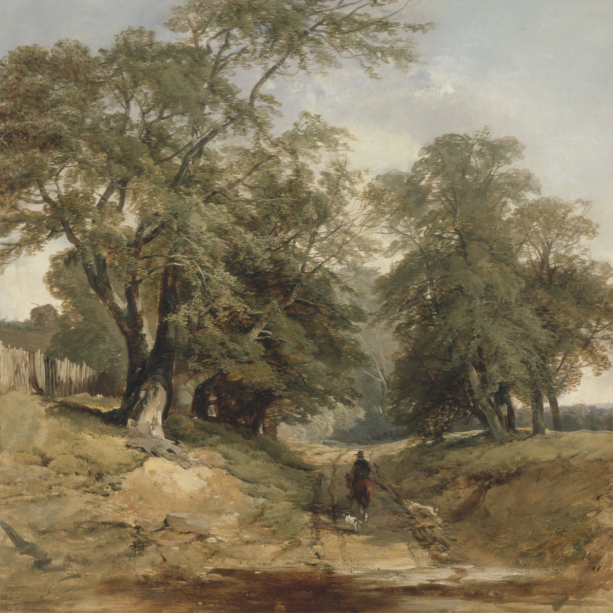 Süvarili Bir Manzara, 1850 dolayları (tuval üzerine yağlı boya) by John Middleton