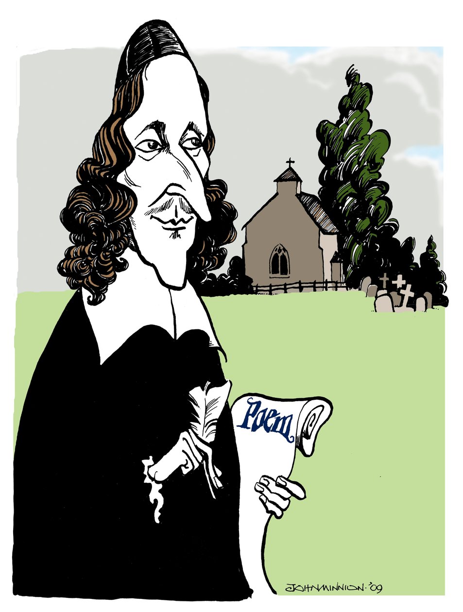 George Herbert - Galli şair, hatip, Anglikan rahip by John Minnion