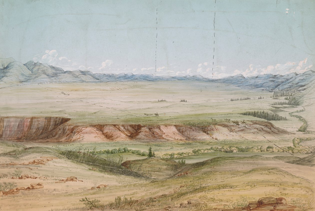 Kuzeyden Big Hole Prairie by John Mix Stanley