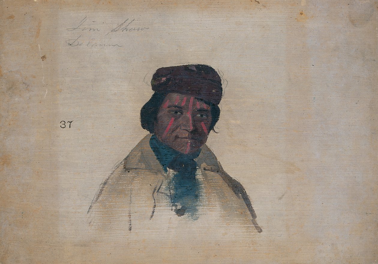 Jim Shaw, Delaware, 1837 by John Mix Stanley