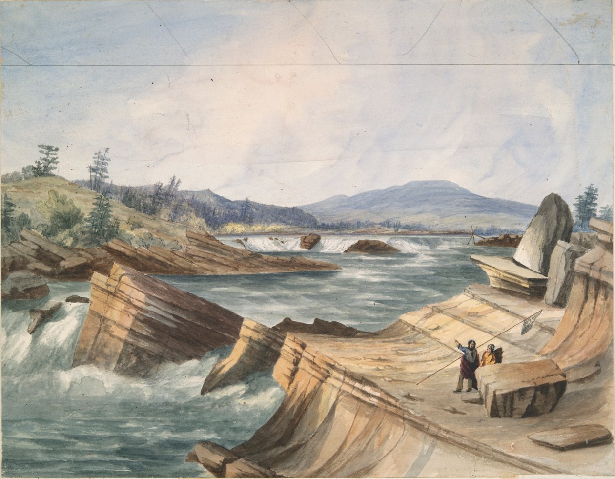 Kettle Şelalesi, Columbia Nehri by John Mix Stanley