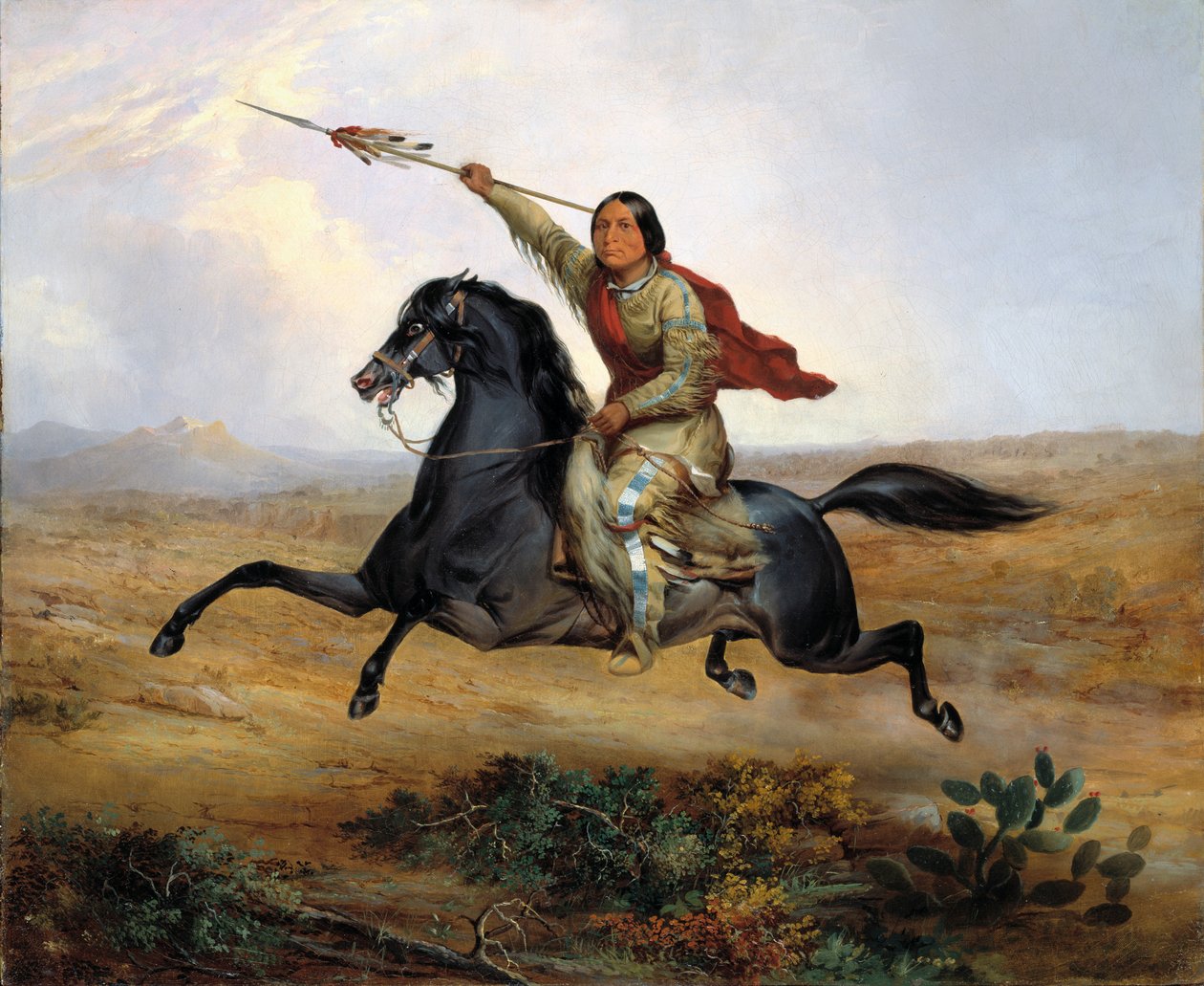 Ko-rak-koo-kiss, bir Towoccono Savaşçısı, 1844. by John Mix Stanley