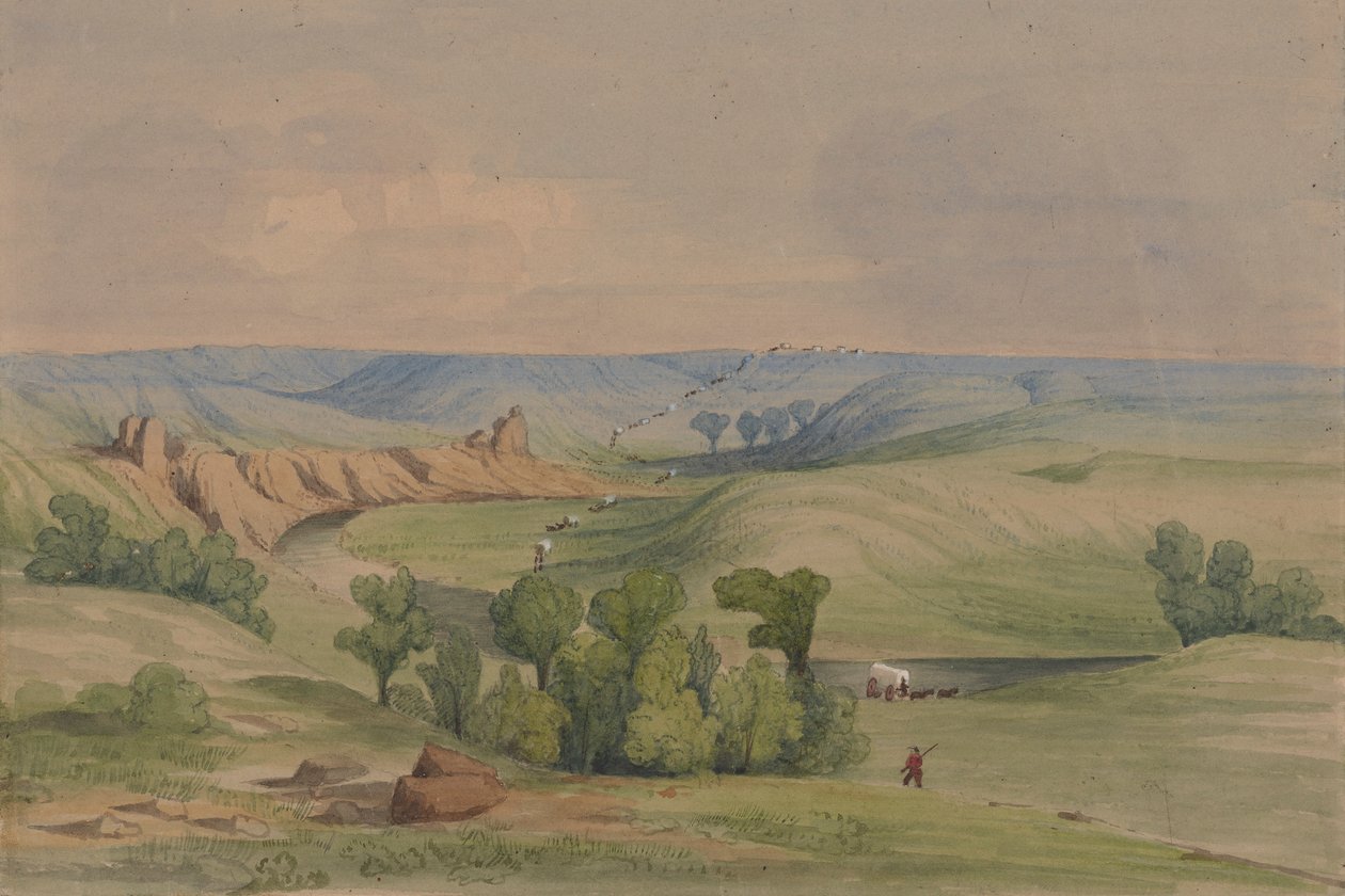 Fare Nehri yakınında by John Mix Stanley
