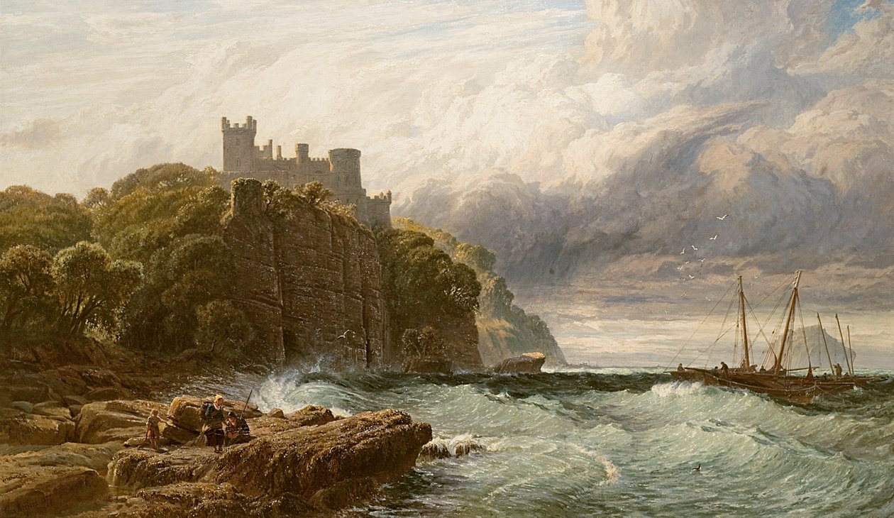 Culzean Kalesi, Ayrshire, 1877 by John Mogford