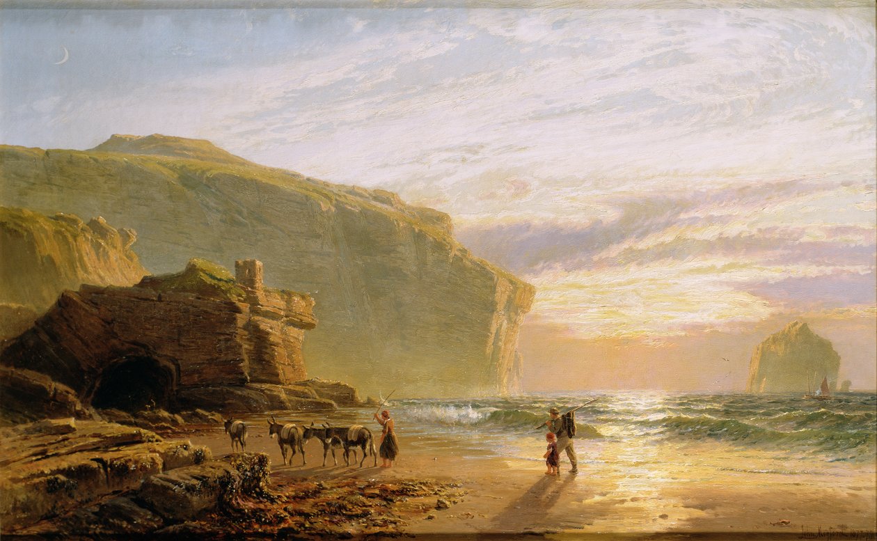 Cornish Sahili Açıklarında veya Trebarwith Strand by John Mogford