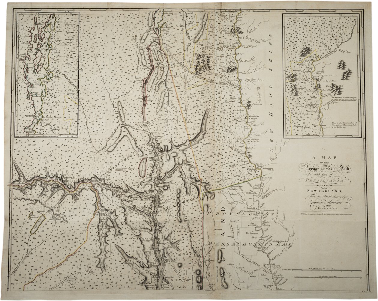 Kaptan Montrésor, Mühendis, 1775, 10 Haziran 1775 tarafından yapılan gerçek bir anketten, Pennsylvania