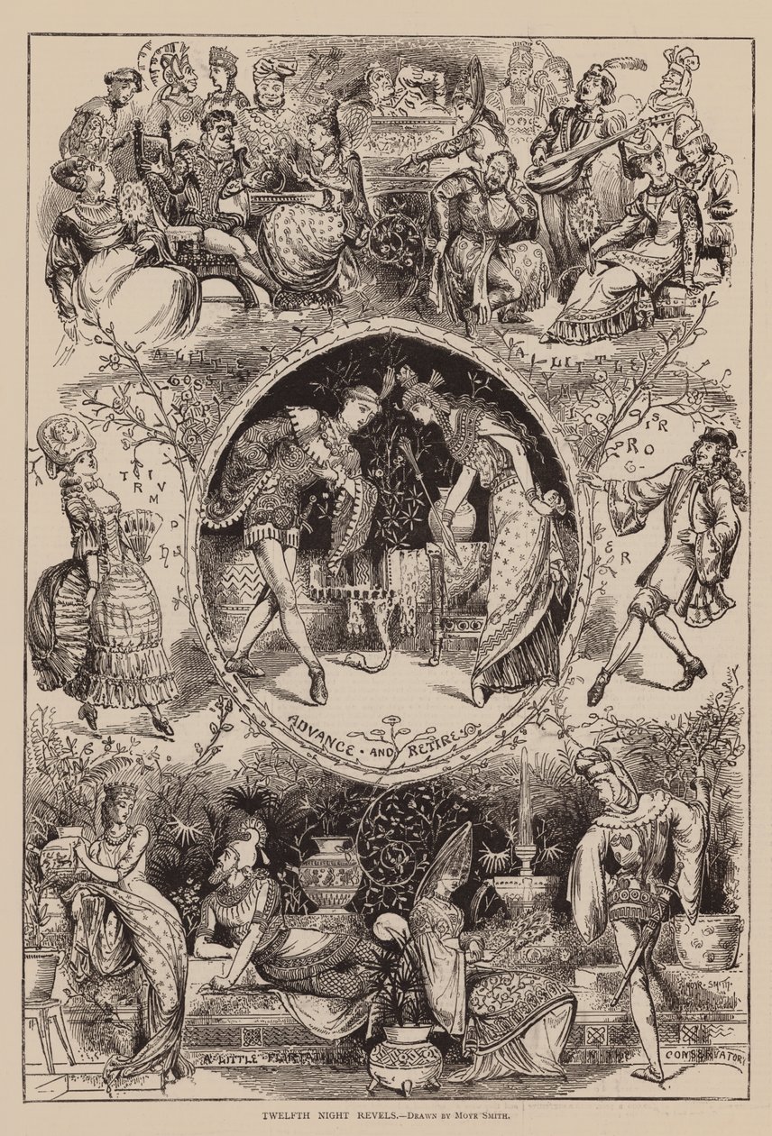 On İkinci Gece Eğlenceleri (gravür) by John Moyr Smith