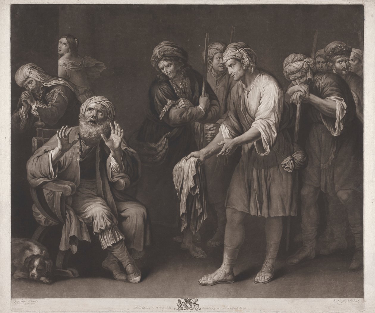 Joseph'in Kardeşleri Kanlı Paltosunu Gösteriyor by John Murphy