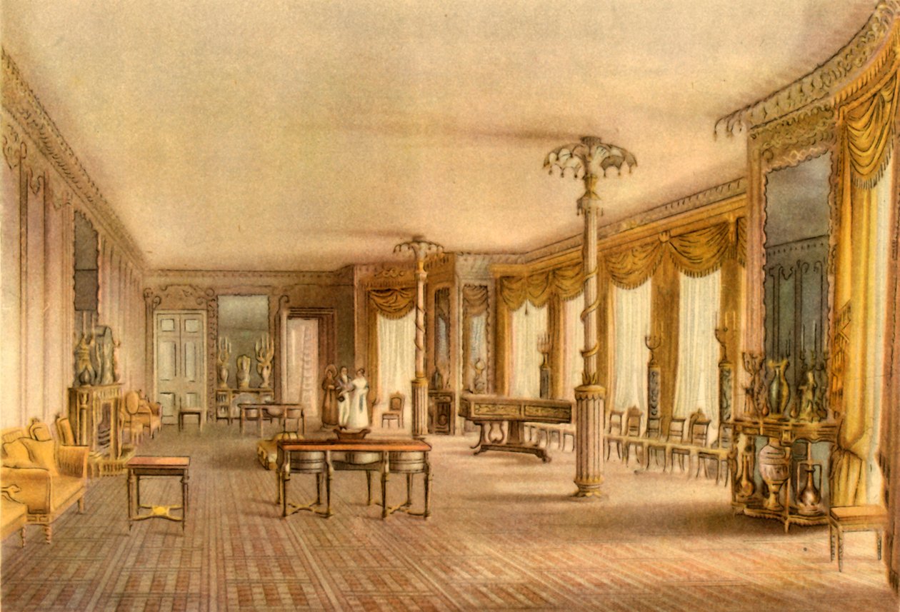 Kuzey Misafir Odası, Kraliyet Köşkü, Brighton, Doğu Sussex, 1824, 1946. by John Nash