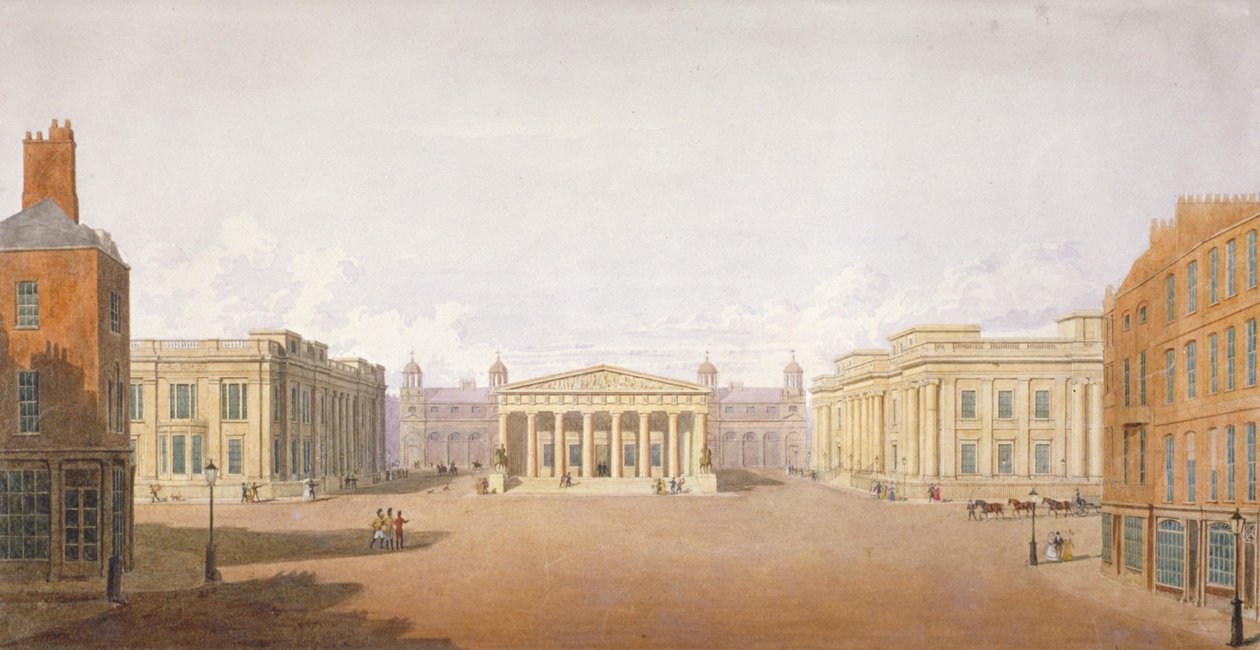 Trafalgar Meydanı, Westminster, Londra, 1828 by John Nash
