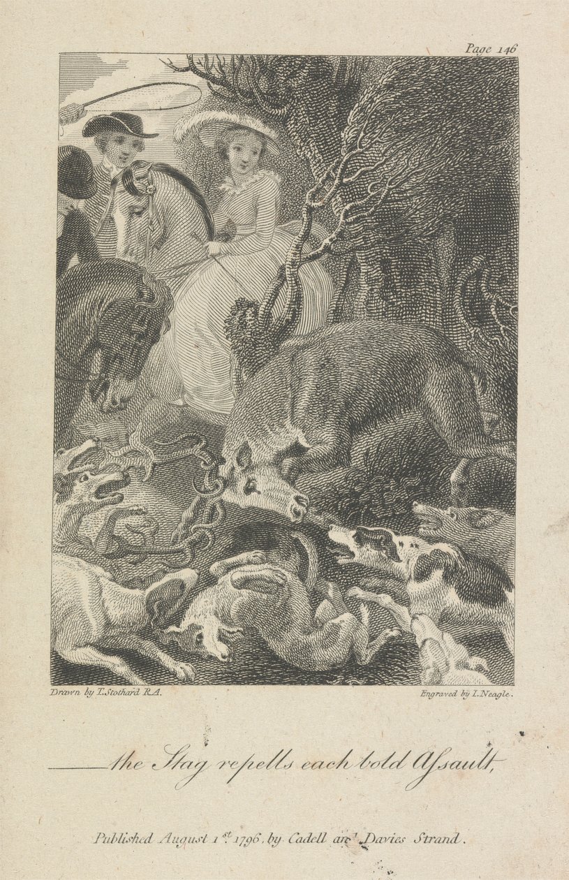 "-geyik her cesur saldırıyı püskürtür." by John Neagle