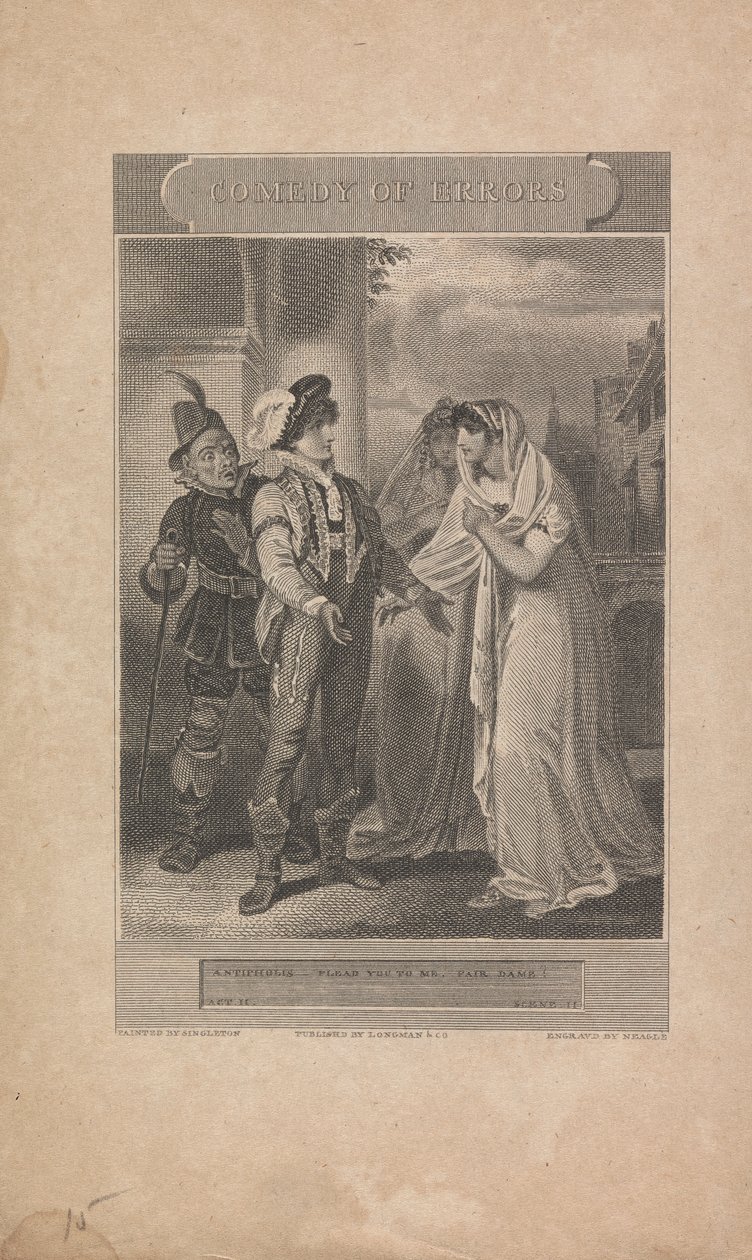 Hatalar Komedisi, Perde II, Sahne II by John Neagle