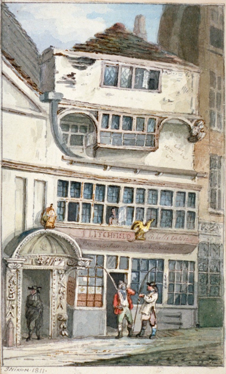 Leadenhall Caddesi, Londra Şehri, 1811 by John Nixon