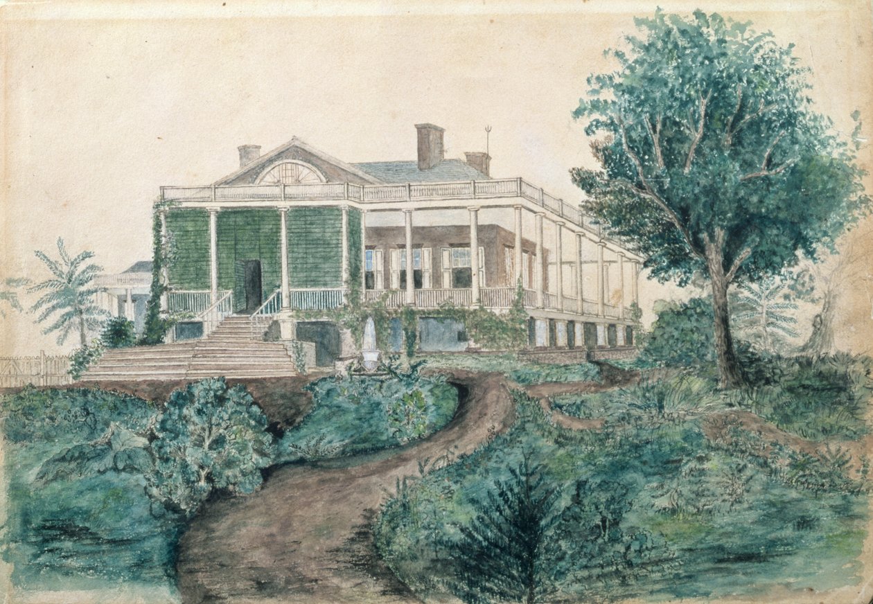 The Inman Homestead (kağıt üzerinde wc) by John OBrian Inman