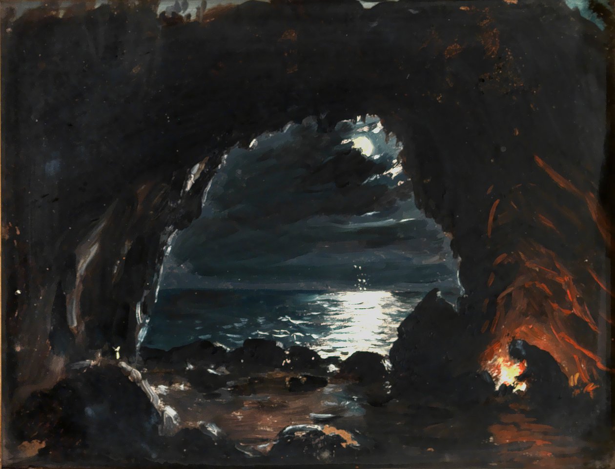 Mağara Sahnesi, 19. yüzyılın ortaları. by John O