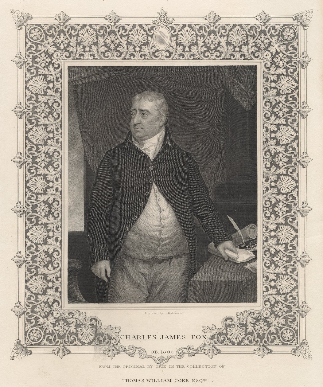 Charles James Fox (gravür) by John Opie