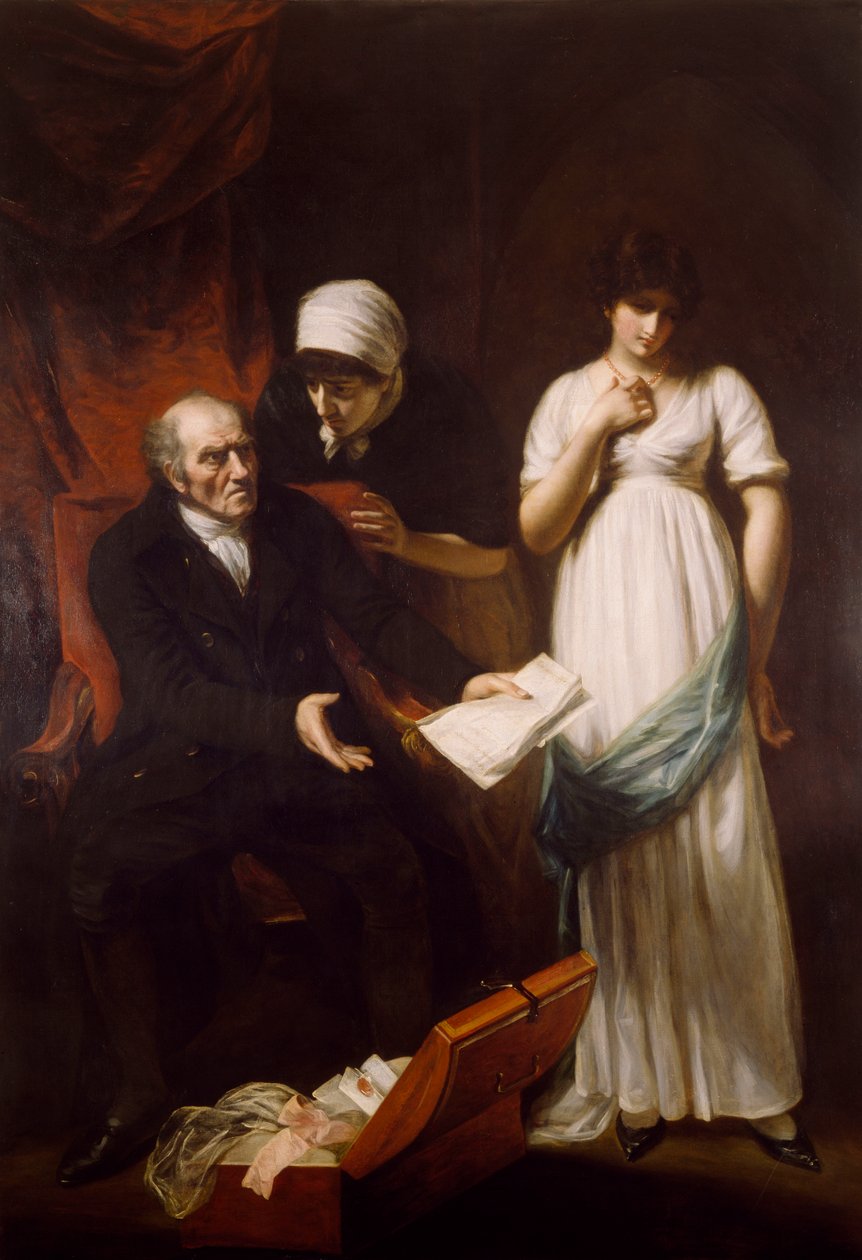 Öfkeli Baba veya Gizli Yazışmanın Keşfi, 1802 by John Opie