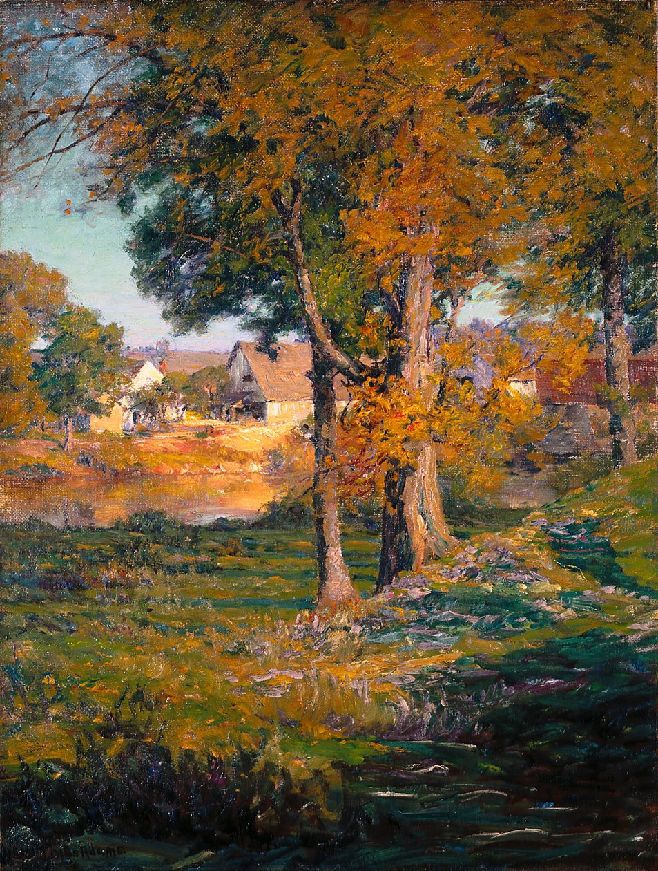 Thornberry'S Pasture (tuval üzerine yağlıboya) by John Otis Adams