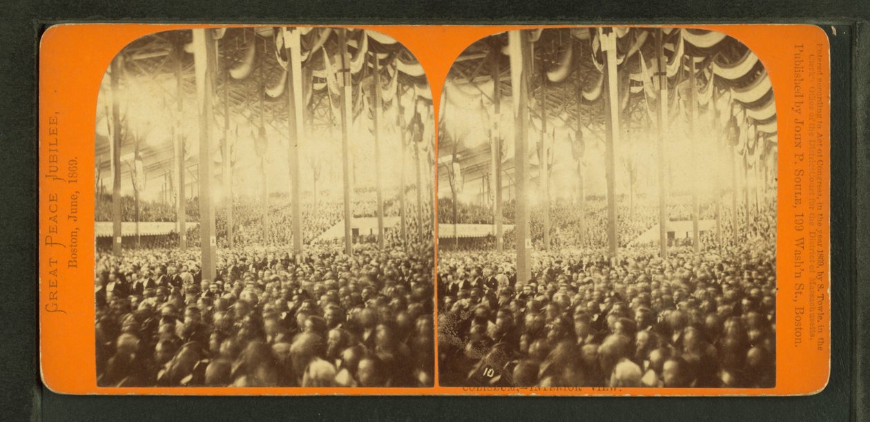 Dünyanın Barış Jübilesi veya Boston Coliseum, 1872 by John P. Soule