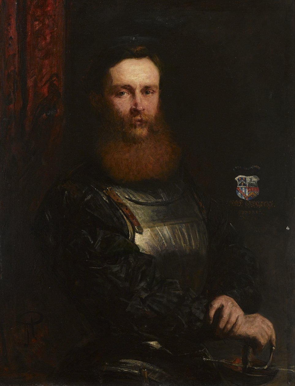 Korgeneral Crealock (tuval üzerine yağlıboya) by John Phillip