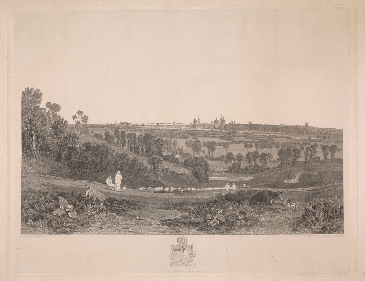 Abingdon Yolundan Oxford'a Bir Bakış by John Pye