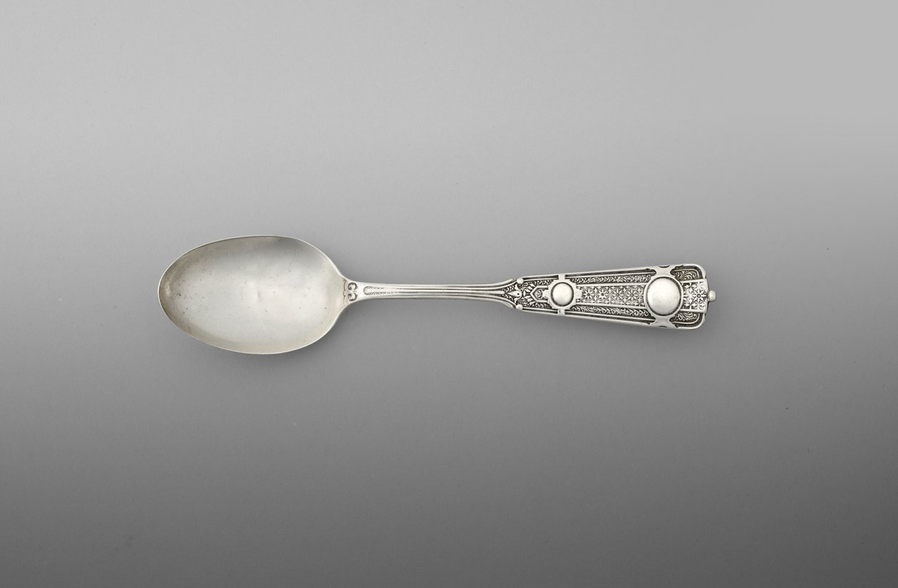 Çay kaşığı (bir çift), c.1860-90 (gümüş) by John R. Wendt
